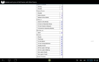 Ballads and Lyrics of Old France screenshot 3