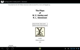 Plays of Henley and Stevenson capture d'écran 2