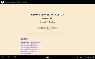 Reminiscences of Tolstoy تصوير الشاشة 2