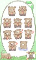 Poster Kuma Kawa3 Emoticons