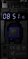 Circuit Board Clock LWP تصوير الشاشة 1