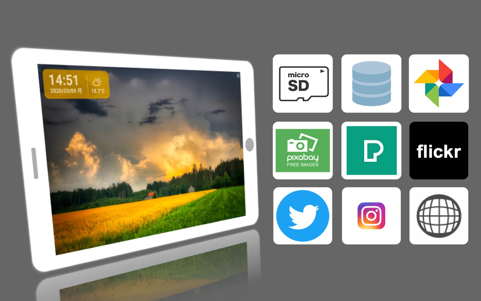 Android 用の タブレットdeフォトフレーム Apk をダウンロード Android 用の タブレットdeフォトフレーム Apk をダウンロード