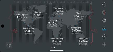 map:clock - World Map & Clock imagem de tela 2