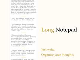 Long Notepad - Organize your t Affiche