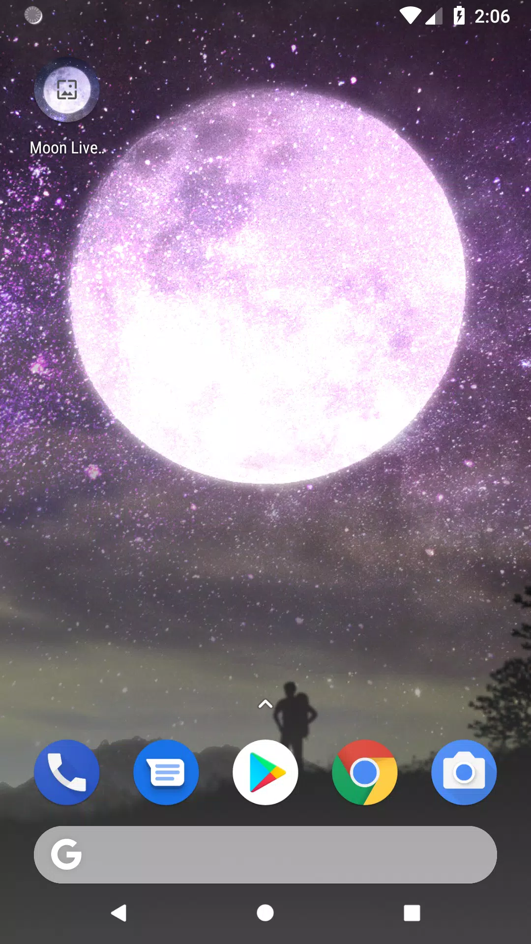 Android向けの満月と星空のライブ壁紙 Apkをダウンロードしましょう