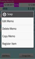 Shopping Memo Book Lite screenshot 1