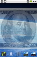Benjamin Franklin Droid 100USD الملصق