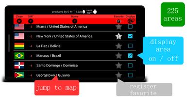 세계 시계  World Time Map 스크린샷 1