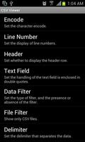 CSV Viewer স্ক্রিনশট 1