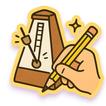 Draw Tempo Metronome icon