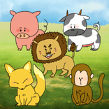 シンプルパズル動物ならべ
