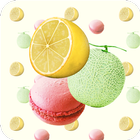 Lemon Melon Macaron Zeichen