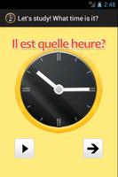 What time is it? in French. الملصق