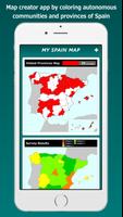 My Spain Map Cartaz