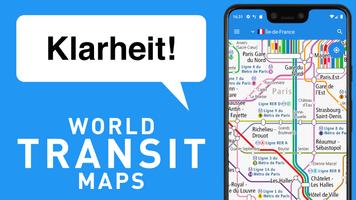 World Transit Maps Plakat