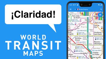 World Transit Maps Poster