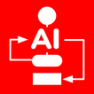 Simple Flowchart AI icon