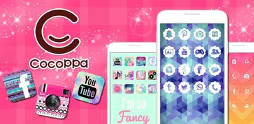 壁紙アイコンきせかえCocoPPa💞無料でかわいく簡単着せ替え