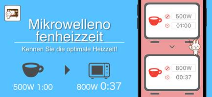 Mikrowellen-Aufheizzeit Plakat