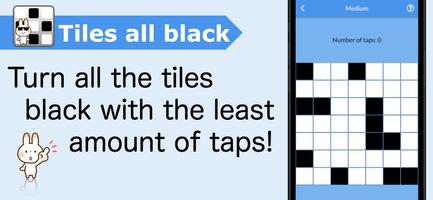 Tiles all black/Brain training poster