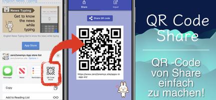QR-Code teilen Plakat
