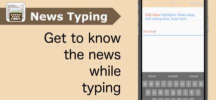 Typing Practice: English News poster