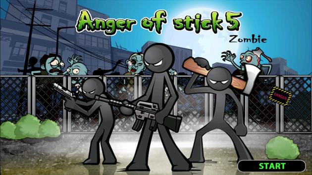 Anger of stick 5 : zombie poster