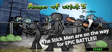 Poster Anger of stick 5 : zombie