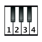 Learn Piano fast with numbers أيقونة