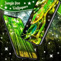 Animals Live Wallpaper: Jungle Sparkling Wallpaper capture d'écran 1