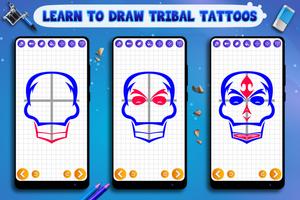 Learn to Draw Tribal Tattoos ภาพหน้าจอ 1