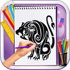 Learn to Draw Animal Tattoos icône