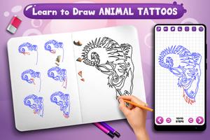 Learn to Draw Animal Tattoos-poster