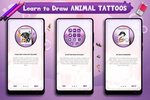 Learn to Draw Animal Tattoos ảnh chụp màn hình 1