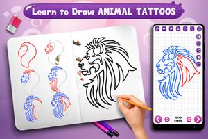 2 Schermata Learn to Draw Animal Tattoos