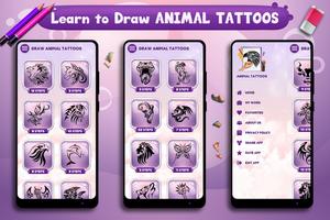 Learn to Draw Animal Tattoos ảnh chụp màn hình 3