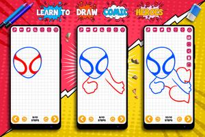 Learn to Draw Chibi Comic Heroes Character screenshot 3