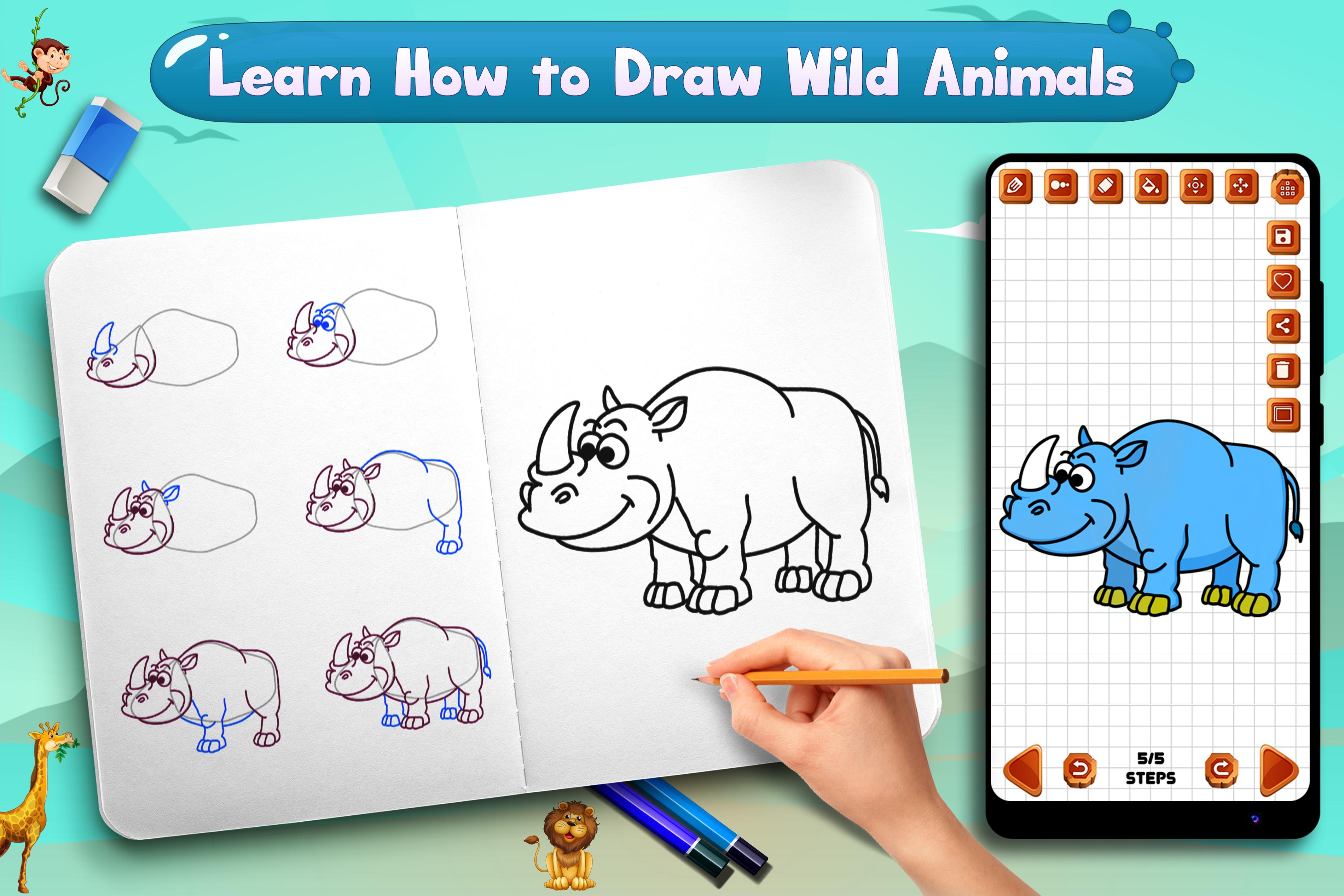 Learn to Draw Cute Wild Animals APK for Android Download Learn to Draw Cute Wild Animals APK for Android Download