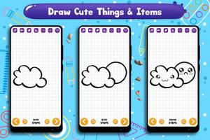 Learn to Draw Cute Things & Items imagem de tela 3