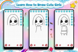 Learn to Draw Cute Girls 스크린샷 2