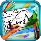 Learn to Draw Scenery & Nature أيقونة