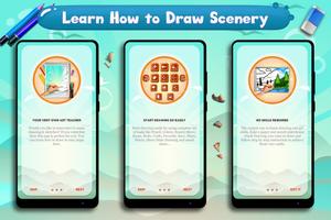 Learn to Draw Scenery & Nature captura de pantalla 1