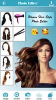 Women Hair Style Photo Editor imagem de tela 2