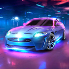 Icona Neon Auto Sfondo Animati