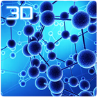 Molecules 3D Live Wallpaper ikon