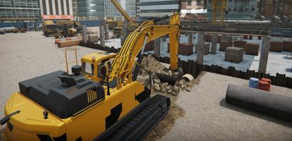 Excavator & Dozer Simulator 3D Affiche