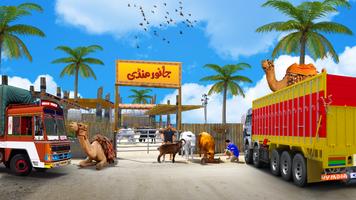 Indian Animals Truck Transport Affiche