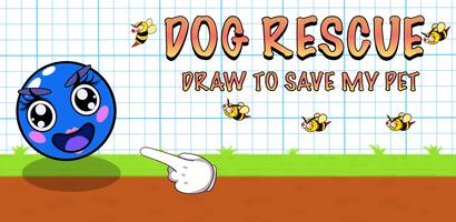 draw lines  To Save dogs Affiche