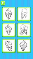 Glitter ice cream coloring Ekran Görüntüsü 1