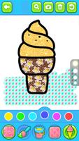 Glitter ice cream coloring Ekran Görüntüsü 2